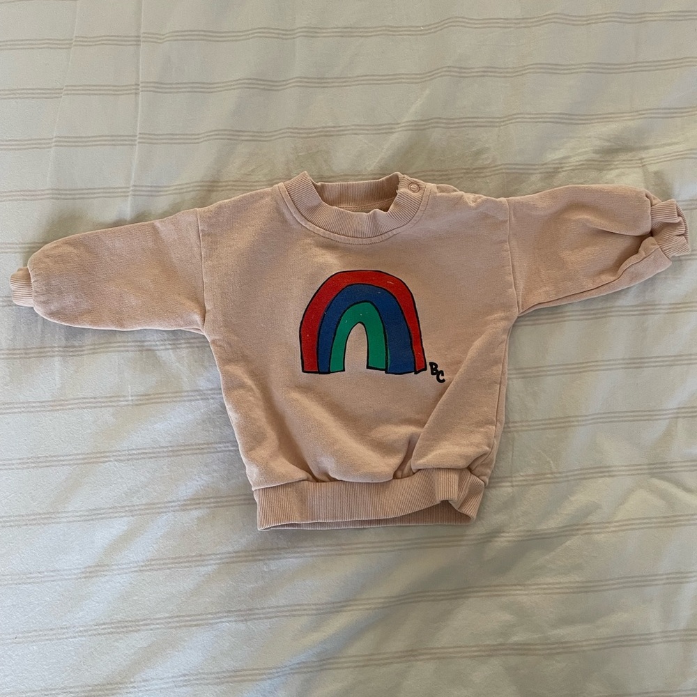 Bobo Choses Kids pink Rainbow Sweatshirt